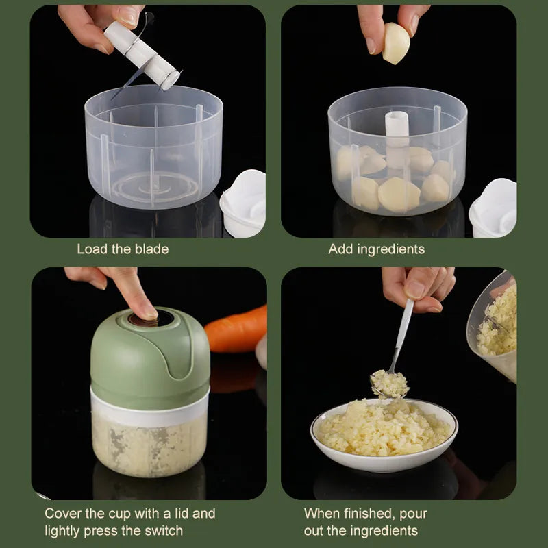 Sturdy Mini Electric Garlic Chopper